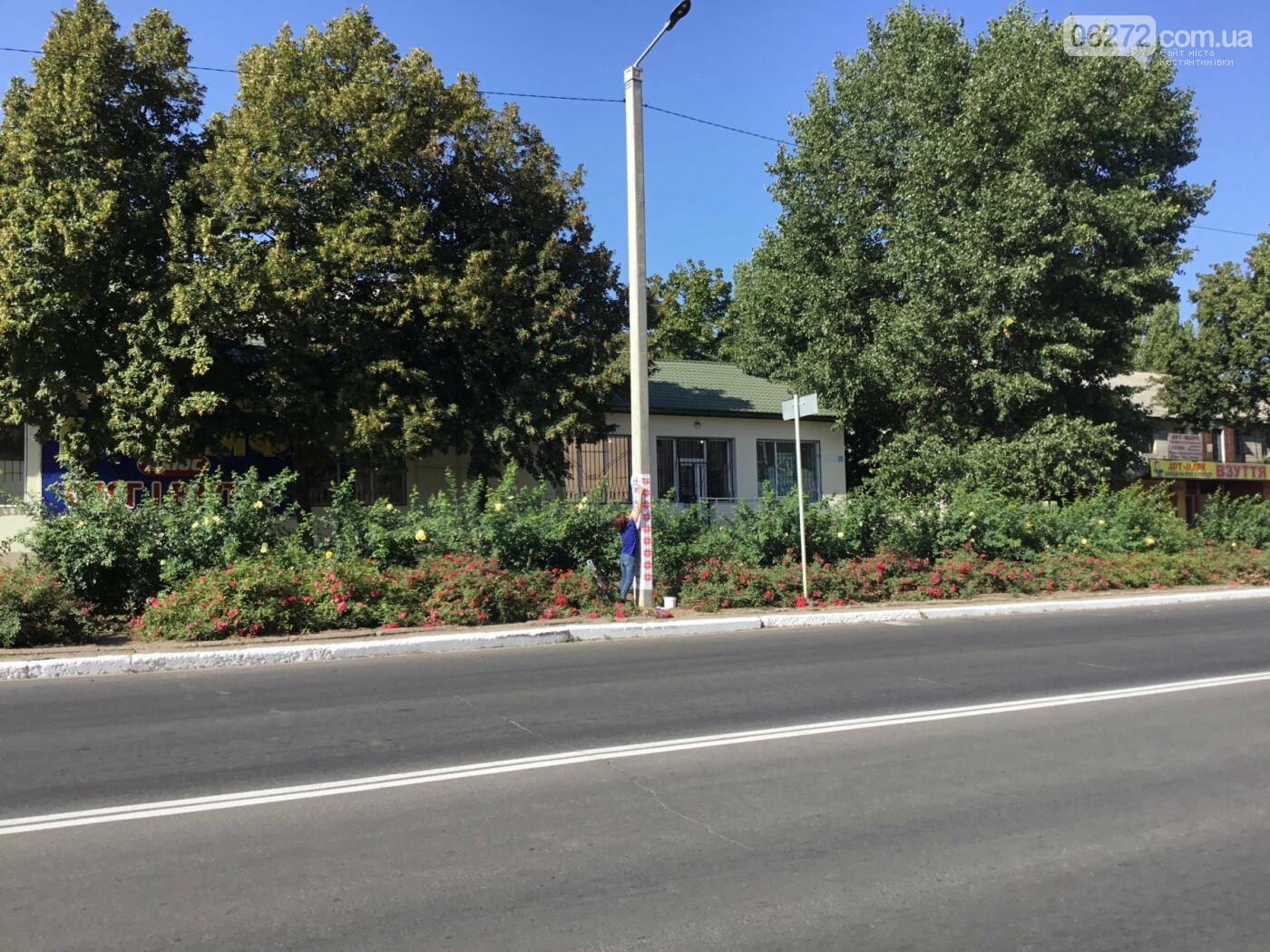 Проспект Ломоносова у Костянтинівці прикрасили візерунками, фото-4 Проспект Ломоносова у Костянтинівці прикрасили візерунками, фото-4